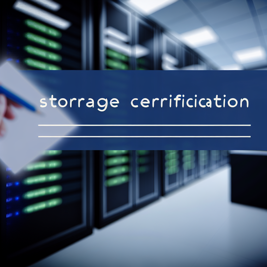 Wachsende Bedeutung von Storage-Zertifizierungen im IT-Bereich