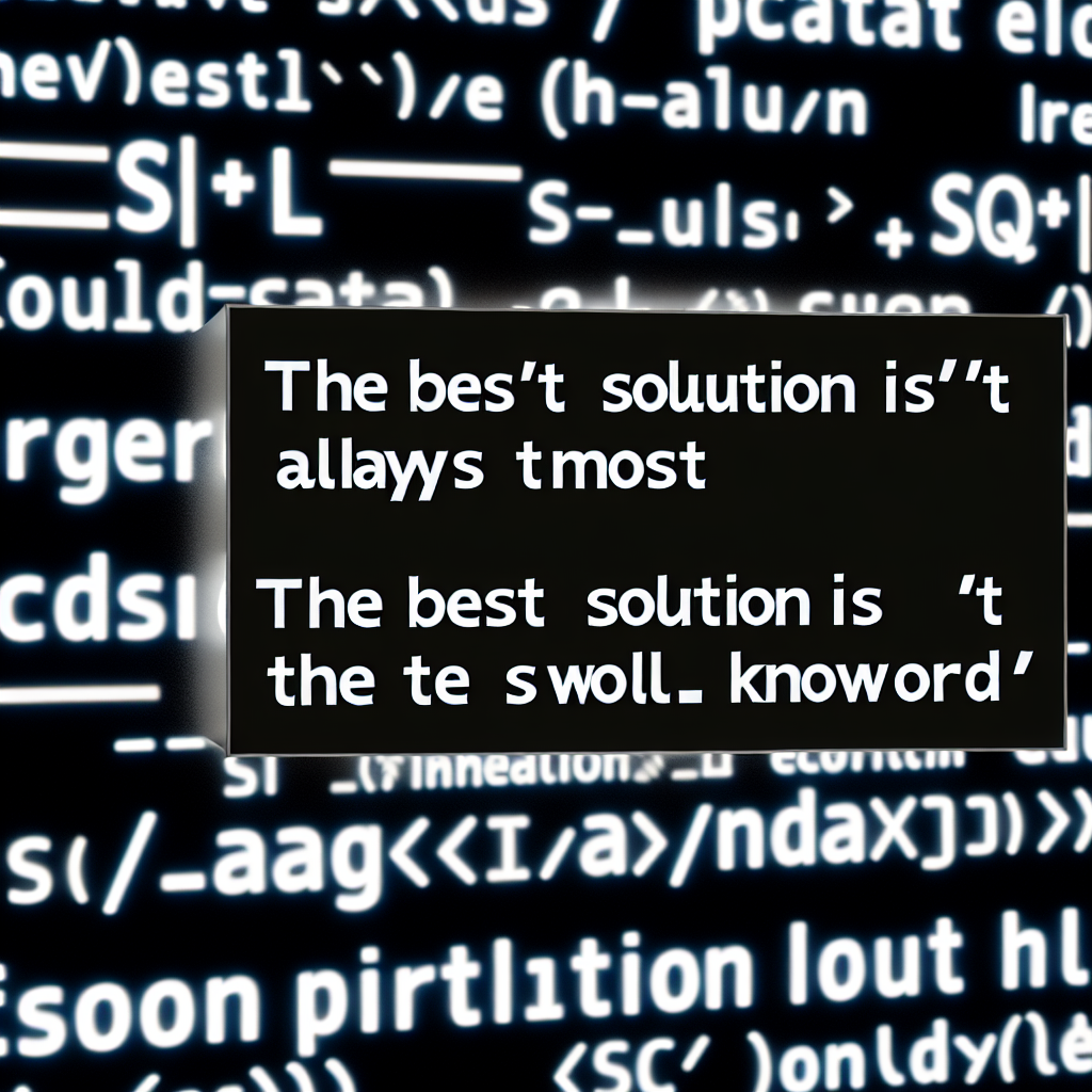 SQL Herausforderungen und die Suche nach Alternativen